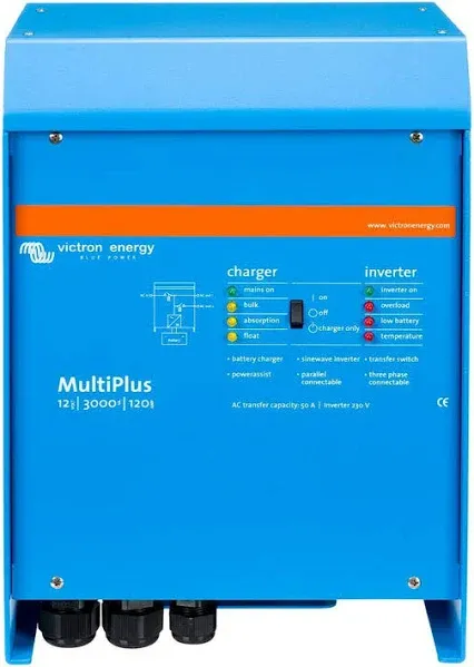 Victron Energy MultiPlus 3000 Watt 12 Volt Inverter & 120 Amp Battery Charger