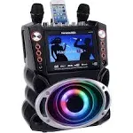 Karaoke USA GF946 DVD/CD+G/MP3+G Bluetooth 35-Watt Karaoke System with 7&#034; Screen