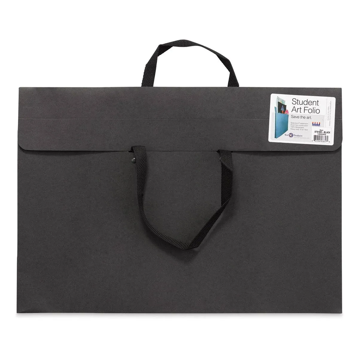 Star Products Student Art Folio with Handles - Black, 14" x 20"