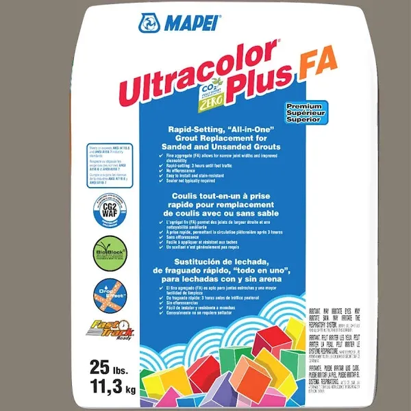 Mapei Ultracolor Plus Fa 25-lb Silver All-in-One Grout