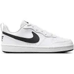 Nike White & Black Court Borough Low Recraft Kids Trainers - Size: 5 (EU 38)