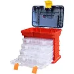 BIG RED AG2154CR Tackle Box Organizer Portable Storage Tool Box with 4 Drawer...