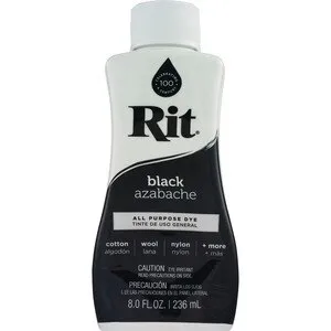 Rit All Purpose Dye, Black - 8.0 fl oz