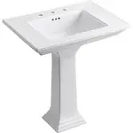 Memoirs® Stately 30-3/4" rectangular pedestal bathroom sink  K-2268-8-0