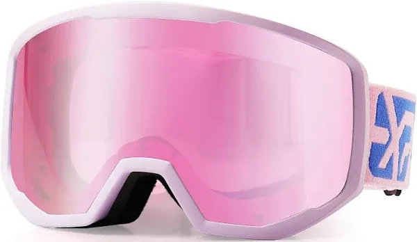 Ski/Snowboard Goggles for Men Women, OTG Snow Goggles Anti Fog UV Protection