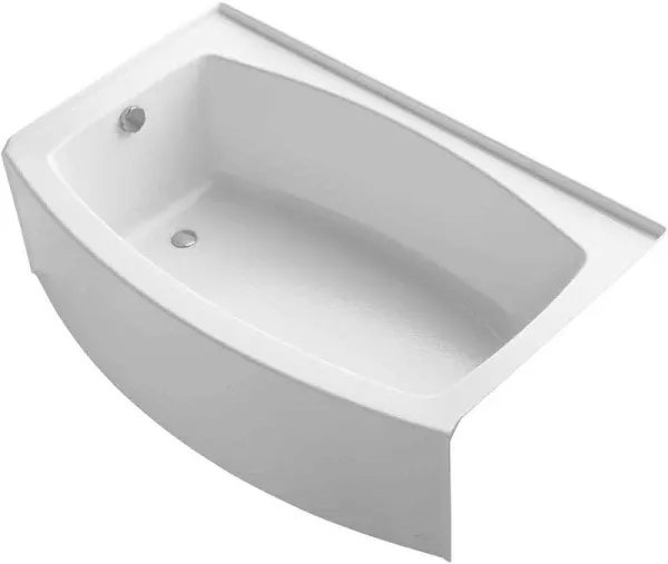 KOHLER K-1100-LA Expanse 60" x 32" alcove bath, left drain