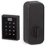 EMTEK EMPowered Electronic Keypad Deadbolt, Brass Modern Collection, Flat Black