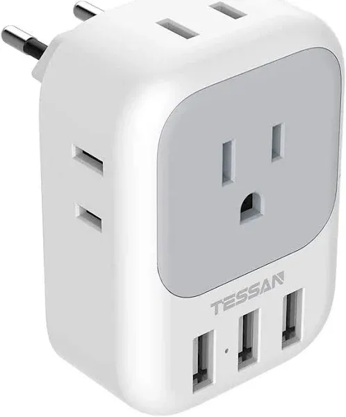 TESSAN European Travel Plug Adapter