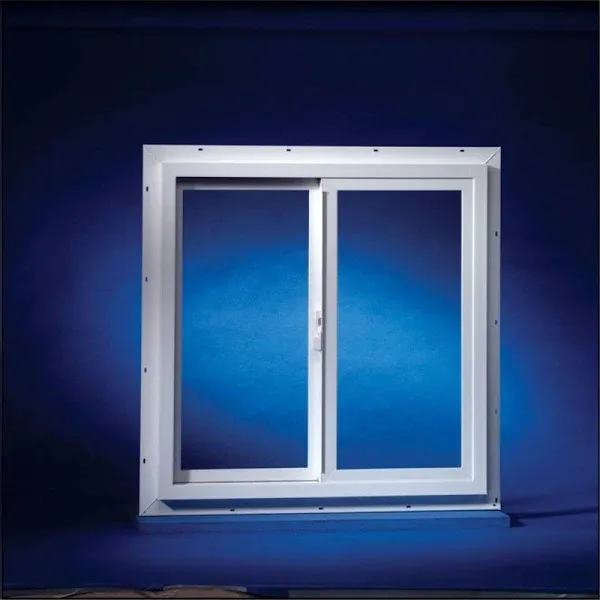 Duo-Corp Agriclass Double Slide Vinyl Tempered Utility Window 3030TMUT