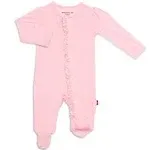 Magnetic Me | Pink Dogwood Modal Ruffle Footie