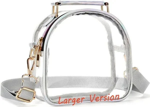 COROMAY Women's Clear Metal Purse