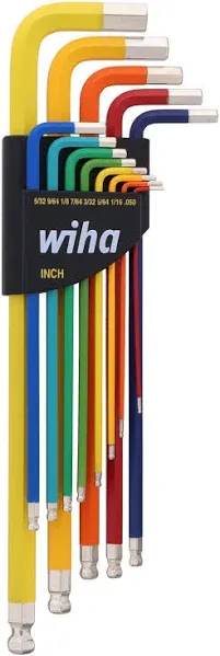 Wiha Ball End Color Coded Hex L-Key Set