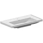 Nameeks 3005-One Hole Scarabeo 36-1/4&#034; Ceramic Wall Mounted / - White