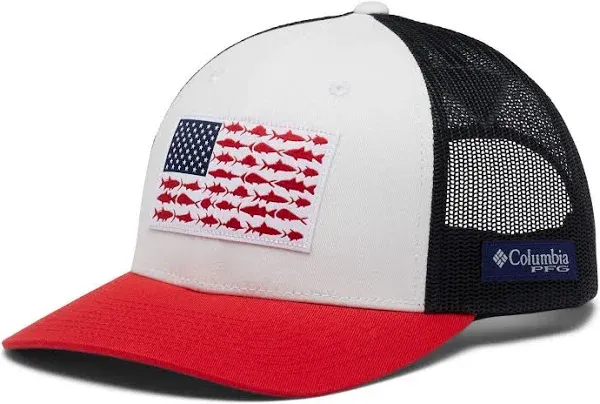 Columbia Men's PFG Fish Flag Mesh Snap Back