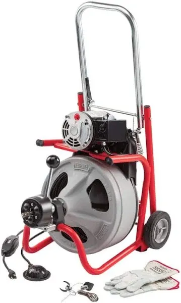 RIDGID K-400 AF with C-45 IW Drain Cleaning Machine,Corded<wbr/>,165 RPM 40GL42