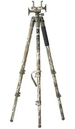 BOG DeathGrip Mossy Oak Bottomland Camo Tripod with Durable Aluminum Frame, L...