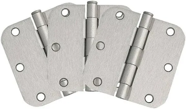 181412 3pack Hinge 3.5&#034; Satin Nick