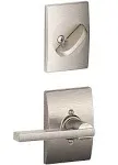 Schlage F59-LAT-CEN Latitude Single Cylinder Interior Pack - Nickel