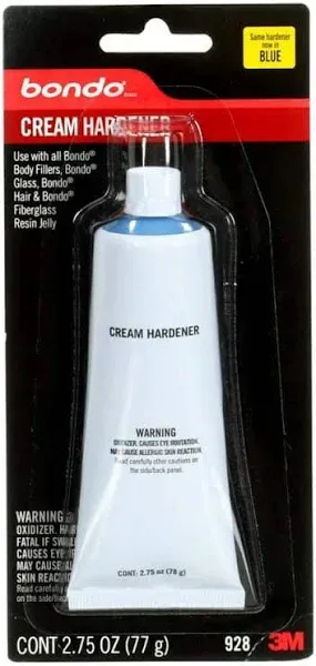 Bondo 928 Cream Hardener 2-3/4 Ounce Tube Blue