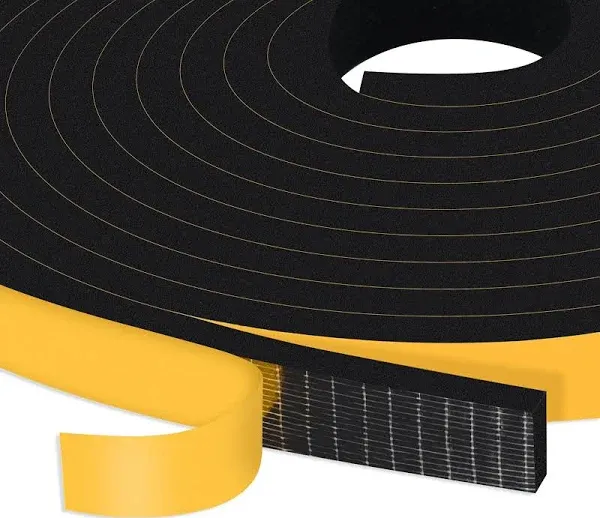 Adhesive Weather Stripping Foam Strip, Seal Gasket for Speaker, Door Insulati...