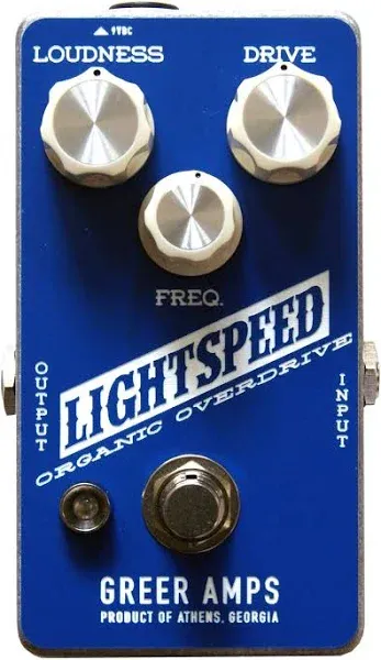 Greer Amps Lightspeed Organic Overdrive Pedal