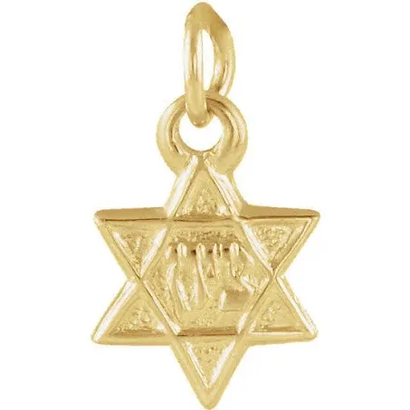 Star of David Pendant In 14K Yellow Gold