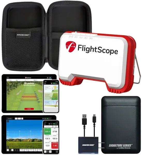 FlightScope Mevo Portable Golf Launch Monitor and Rangefinder with Real Time ...