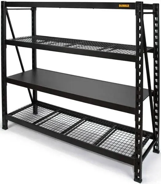 DeWalt 41660 DXST10000BLK 6-Foot Tall, Black Frame 4 Shelf Industrial Storage Rack