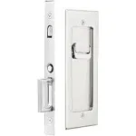 Privacy Modern Rectangular Pocket Door Mortise Lock