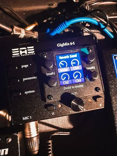 Elite Acoustics EAE GigMix 4-1 four chan mini digital mixer with EQ/Delay/Reverb | Reverb