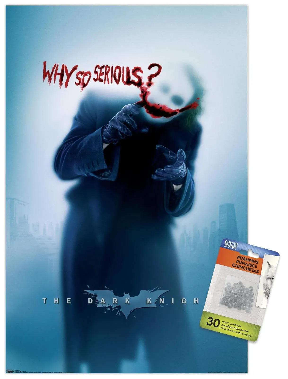 Trends International DC Comics The Dark Knight The Joker Why So Serious Wall Poster