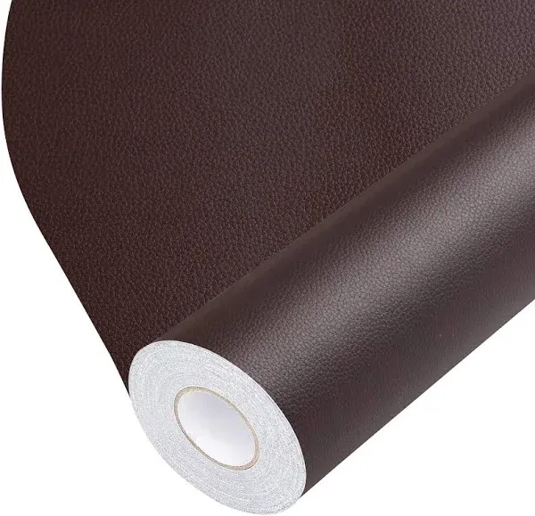 Leather Repair Patch Tape Multicolor Leather Patches for Couch, Chairs, Car Seats, Sofas, Handbags, Jackets, Furniture (19x3 inch,Dark Brown)