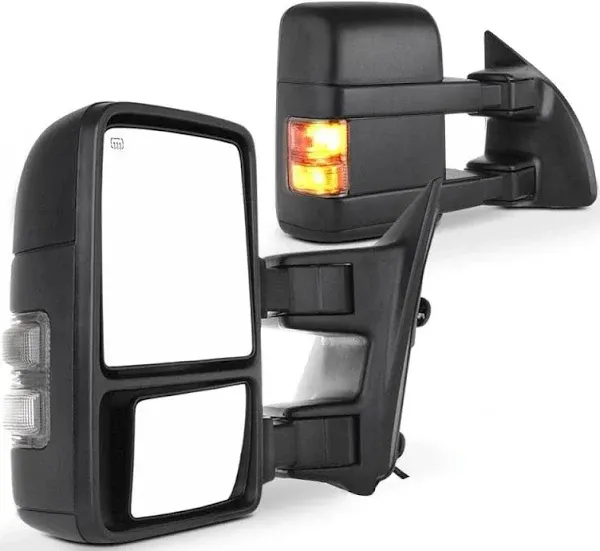 Scitoo Towing Mirrors Fit for Ford High Perfitmance Automotive Exterior Mirrors Fit 1999-2007 F250 F350 F450 F550 Super Duty with Amber Turn Signal