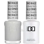 DND Gel Polish, Nail Lacquer - 862 Pearly Ice Sheer White Nail Polish