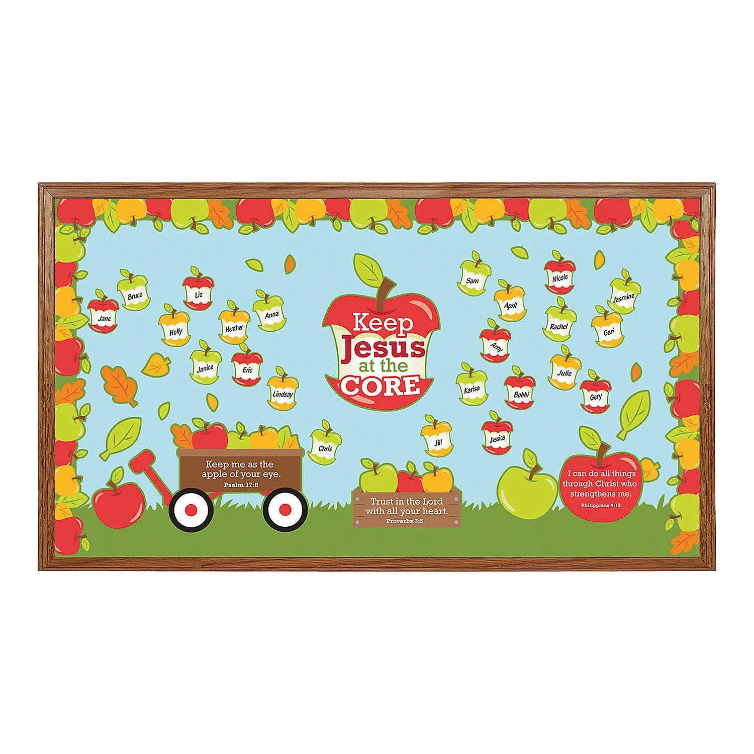 Jesus Is The Core Bulletin Board Set - Educational - 11 Pieces