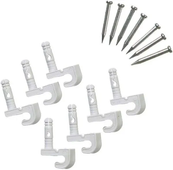 ClosetMaid #76610 Drywall Wall Mounting Clips White - 7 Pack - Combo Ship