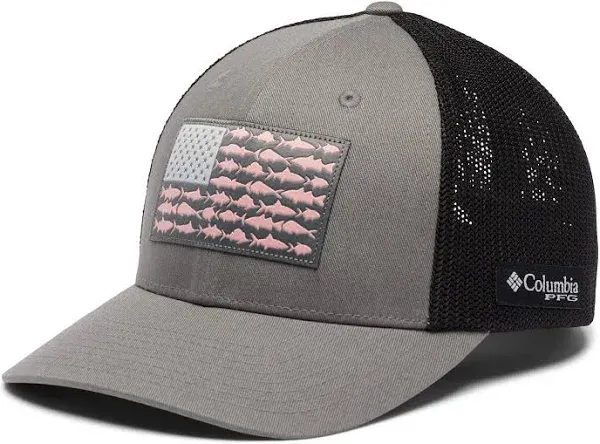 Columbia PFG Fish Flag Mesh Ball Cap Men's