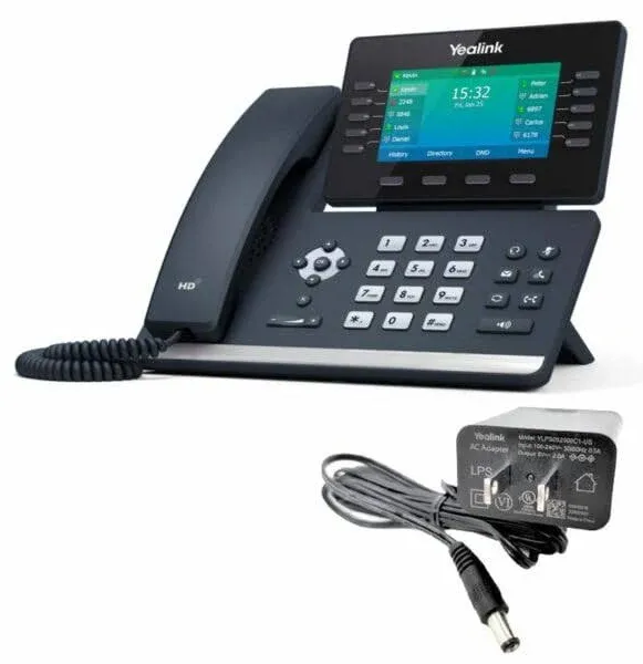 YEALINK SIP-T54S SIP IP Phone T54S VOIP Gigabit Ethernet 4.3 inch LCD NEW