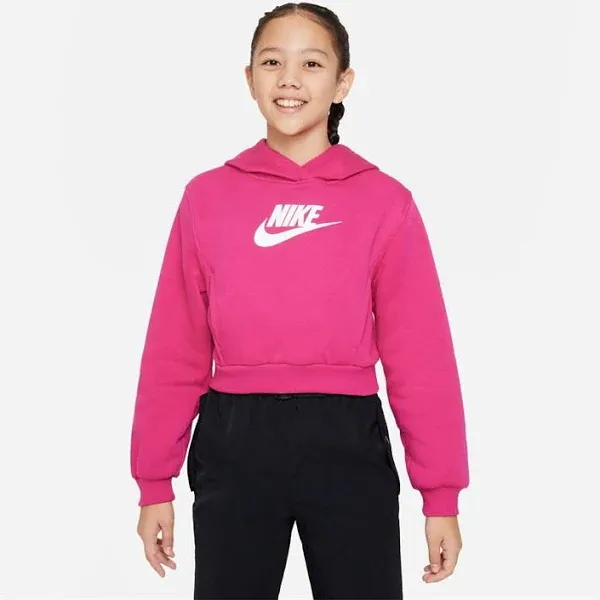 Nike Club Crop Hoody Junior Girls - Pink