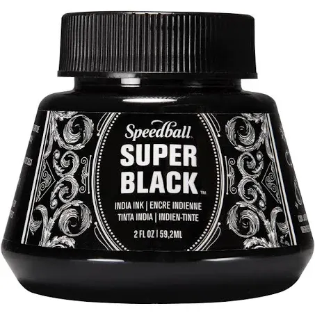 Speedball 16 oz Super Black India Ink