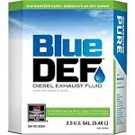 Bluedef Diesel Exhaust Fluid Synthetic Urea Deionized Water 2.5 Gallon (4 Pack)