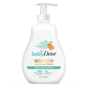 Baby Dove Sensitive Skin Care Hypoallergenic Lotion Frag Free Moisture 13 fl oz