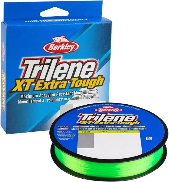 Berkley Trilene XT Mono Fishing Line | 1000 Yard Spool 6 lb test  Low Vis Green