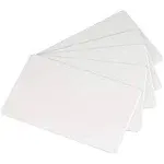 ID Zone Premium White Blank Plastic CR80 30 Mil PVC Cards for ID Badge Printers