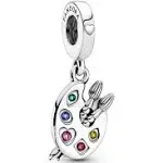 Charm colgante Plata Pandora 799320C01 Paleta de artista