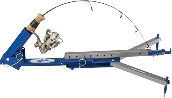 Jaw Jacker Automatic Ice Fishing Hook Setter and Rod Holder