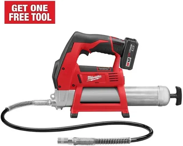 Milwaukee M12 Cordless Grease Gun 2446