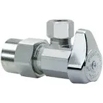 NIBCO® 1/2" CPVC x 3/8" OD Compression Lead-Free 1/4-Turn Angle Valve