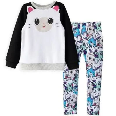 Kids Baby Gabby's Dollhouse Raglan Sweatshirt & Leggings Set