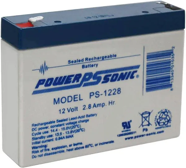 12 VOLT 2.8AH MEDICAL BATTERY